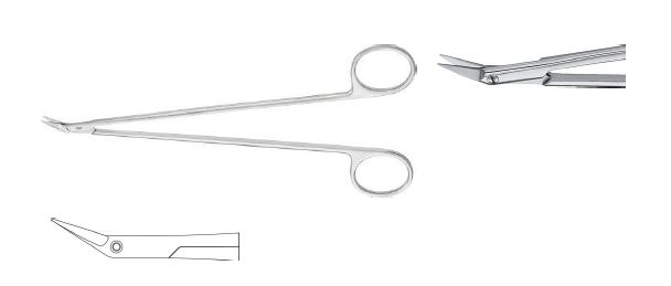 ДІТРІХ. ПОТТС НОЖИЦІ ДЕЛІК.. 25° ЗАГН. 180MM